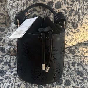Ted Baker Black Perforated Mini Bag